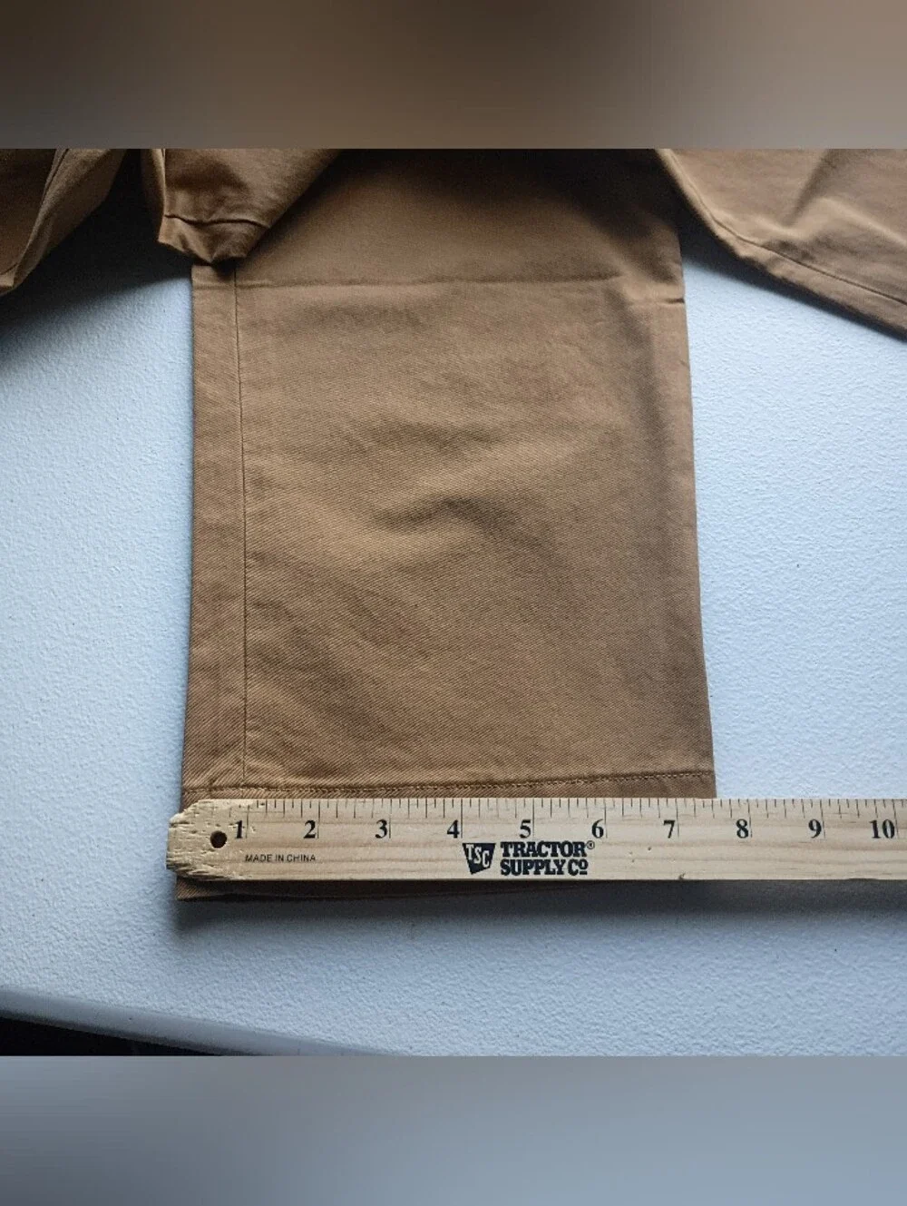 Mens Polo by Ralph Lauren Men's  Brown Chino Flat Front Pants Sz 35/30
